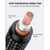 UGREEN AV182 Cabo de áudio XLR macho para 3,5 mm TRS macho 1 m preto