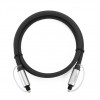 Cabo de áudio Toslink UGREEN, nylon entrançado, 3m prateado