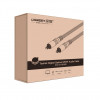 Cabo de áudio Toslink UGREEN, nylon entrançado, 3m prateado