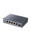 CUDY GS105ES1 Switch Gigabit Light Managed de 5 portas com 1 SFP, 4 RJ45, VLAN, QoS, Desktop