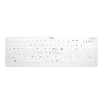 Teclado médico sem fios CHERRY Active Key AK-C8112, Swiss QWERTZ, branco
