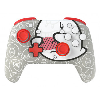 Controlador sem fios PDP Afterglow Wave para Nintendo Switch – Boo-Hoo Clear com RGB