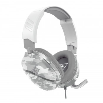 Turtle Beach RECON 70 auscultadores gaming over-ear com fio e microfone dobrável, brancos camuflados (TBS-6230-02)
