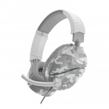 Turtle Beach RECON 70 auscultadores gaming over-ear com fio e microfone dobrável, brancos camuflados (TBS-6230-02)