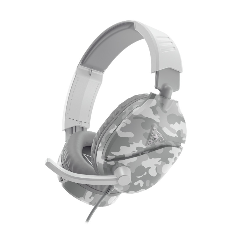 Turtle Beach RECON 70 auscultadores gaming over-ear com fio e microfone dobrável, branco Camo (TBS-6230-02)
