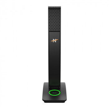 Microfone condensador USB Neat MIC-1010-01 com padrão cardioide, monitorização por auscultadores, silenciamento, tripé de mesa