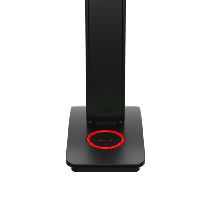 Microfone condensador USB Neat MIC-1010-01 com padrão cardioide, monitorização por auscultadores, silenciamento, tripé de mesa