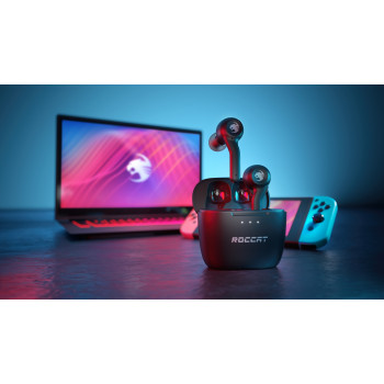 Auriculares true wireless Roccat Syn Buds Air, Bluetooth 5.1, preto (ROC-14-102-02)