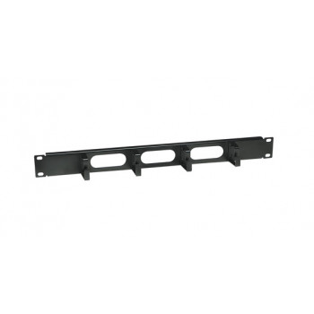 Intellinet 204279 organizador de cabos para rack 19 polegadas 1U com 4 ganchos, 48 mm de profundidade, preto