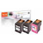 Cartucho de tinta compatível Peach PI300-563 pack de 3 preto ciano magenta amarelo para HP DeskJet 1000 1010 1050 1050A 1055 1510 e outros