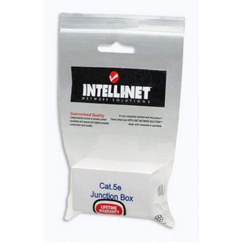 Tomada Keystone Intellinet 504904 Cat5e UTP, tecnologia de corte LSA a 90 graus, branca