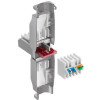 Techly 105889 Ficha modular RJ45 Cat6 STP sem ferramentas, 1G, blindada, transparente