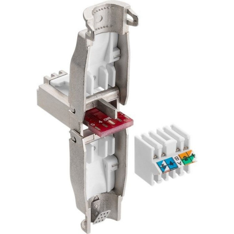 Techly 105872 RJ45 Cat6a 10G Ficha modular sem ferramentas, STP