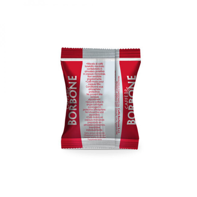 Caffè Borbone Respresso Miscela Rossa Cápsulas de café para Nespresso, 100 x 5 g, embaladas individualmente