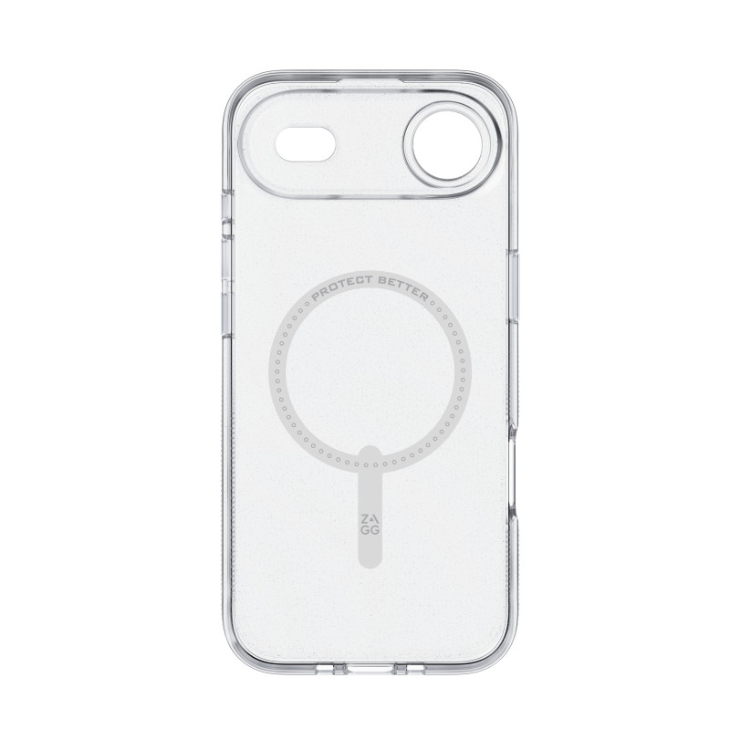 Capa ZAGG Milan Snap para Apple iPhone 13 Pro Max - transparente com redemoinho de glitter