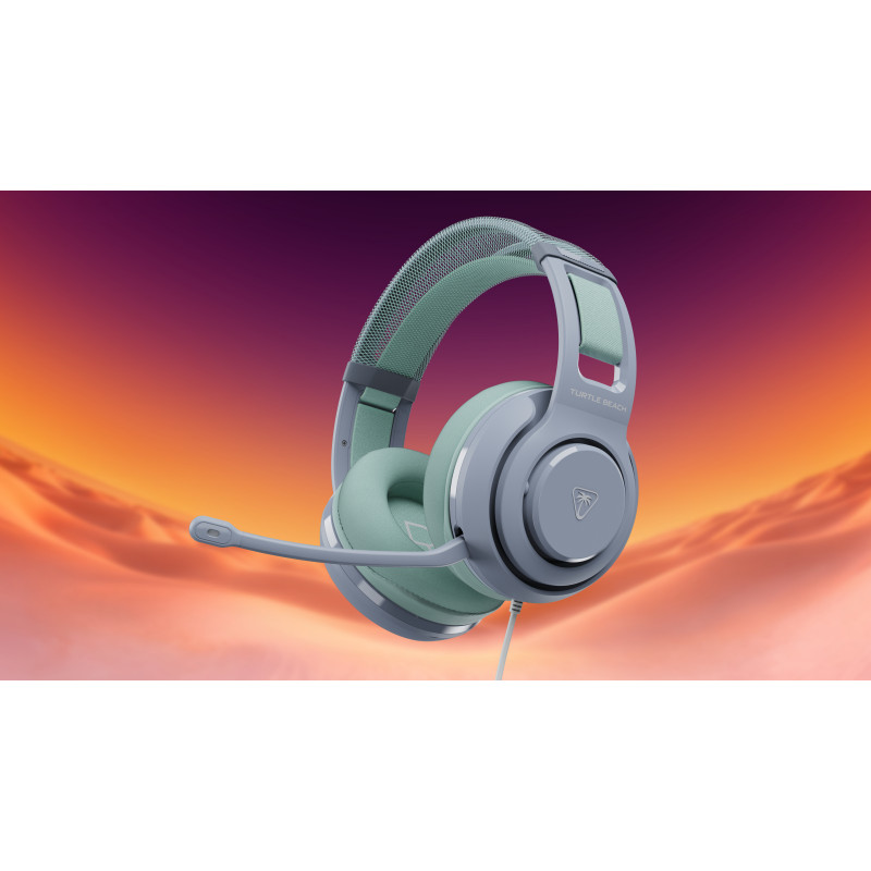 Auscultadores gaming com fios multiplataforma Turtle Beach Atlas 200 MultiPlatform, Seafoam Breeze (TBS-6001-25)