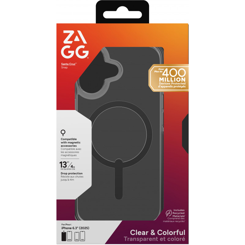 ZAGG Santa Cruz Snap Capa para Apple iPhone 17 - Preto