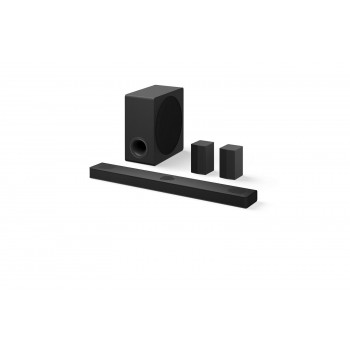 Barra de som LG DS80TR 5.1.2 canais Dolby Atmos com subwoofer sem fios e colunas traseiras sem fios, 480 W, preto