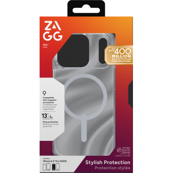 Capa ZAGG Milan Snap para Apple iPhone 17 Pro - Glitzer-Wirbel