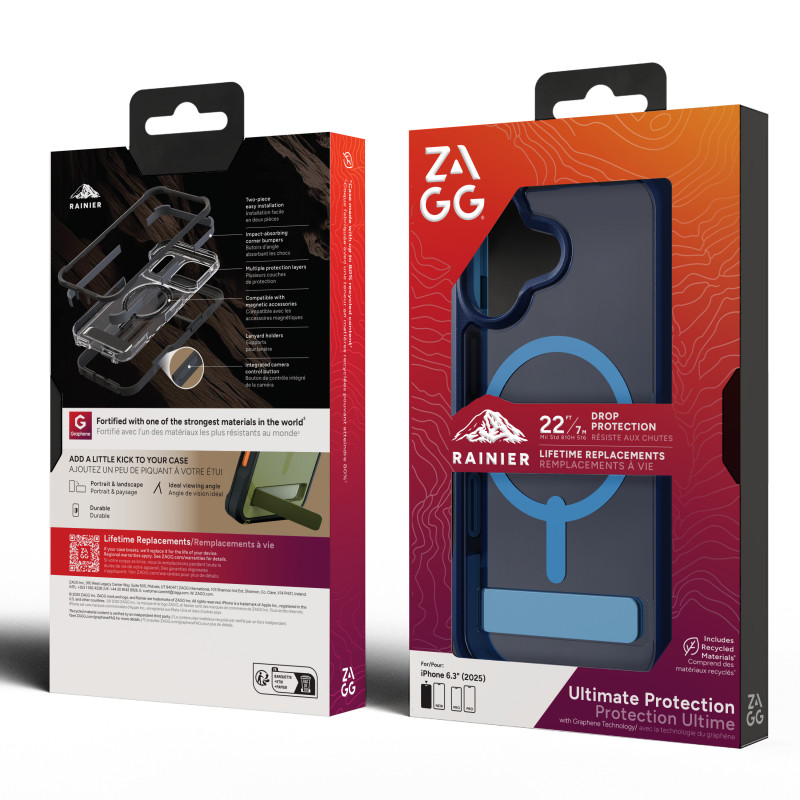 Capa ZAGG Rainier Snap para iPhone 17 - Cobalt Horizon