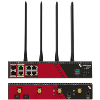 Opengear CM8004-C servidor de consola série 4 portas RS232 com Ethernet Gigabit/SFP combo duplo e USB 3.0 duplo, processador ARM