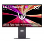 Monitor de gaming LG UltraGear Evo AI 32GX870B-B 31,5 polegadas Tandem OLED, 4K 240Hz / FHD 480Hz, HDR500, USB-C 90W