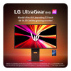 Monitor de gaming LG UltraGear Evo AI 32GX870B-B 31,5 polegadas Tandem OLED, 4K 240Hz / FHD 480Hz, HDR500, USB-C 90W
