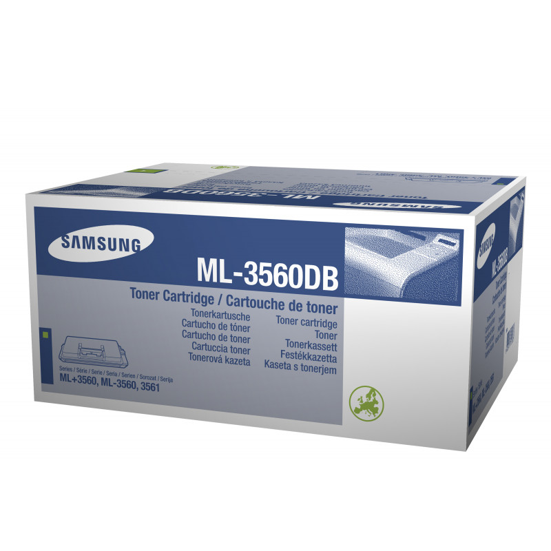 Cartucho de toner original Samsung ML-3560DB/ELS Preto para ML-3560, ML-3561N, ML-3561ND - 10.000 páginas