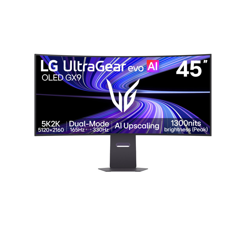 LG UltraGear 45GX950B-B 44,5 polegadas WQHD 240Hz monitor gaming OLED curvo