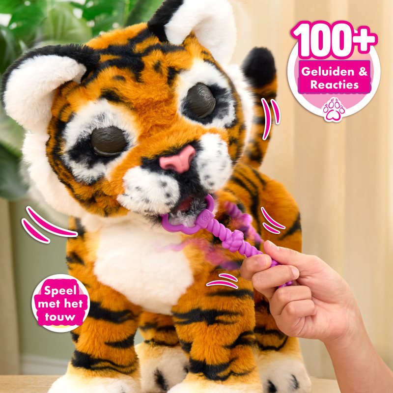 Just Play FurReal Gabby o tigre interativo que cresce e ruge peluche