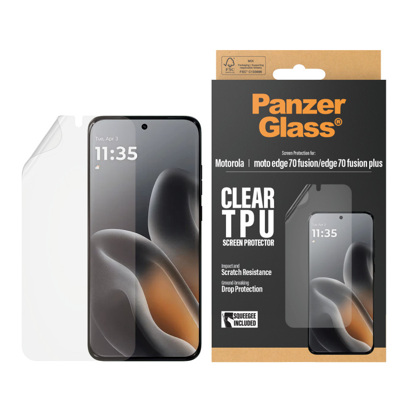 PanzerGlass Ultra-Wide Fit proteção de ecrã em vidro temperado para Motorola Moto Edge 60 Fusion