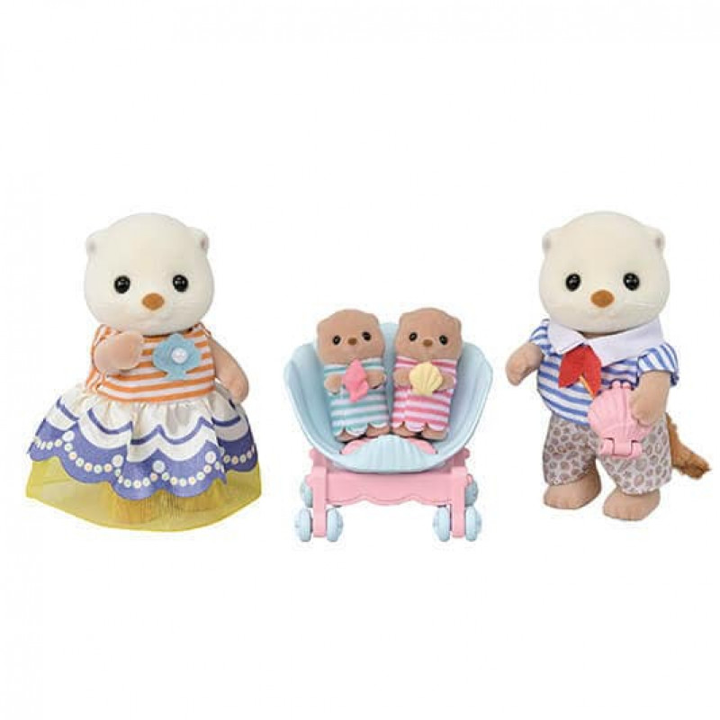 EPOCH Sylvanian Families Família de lontras-marinhas