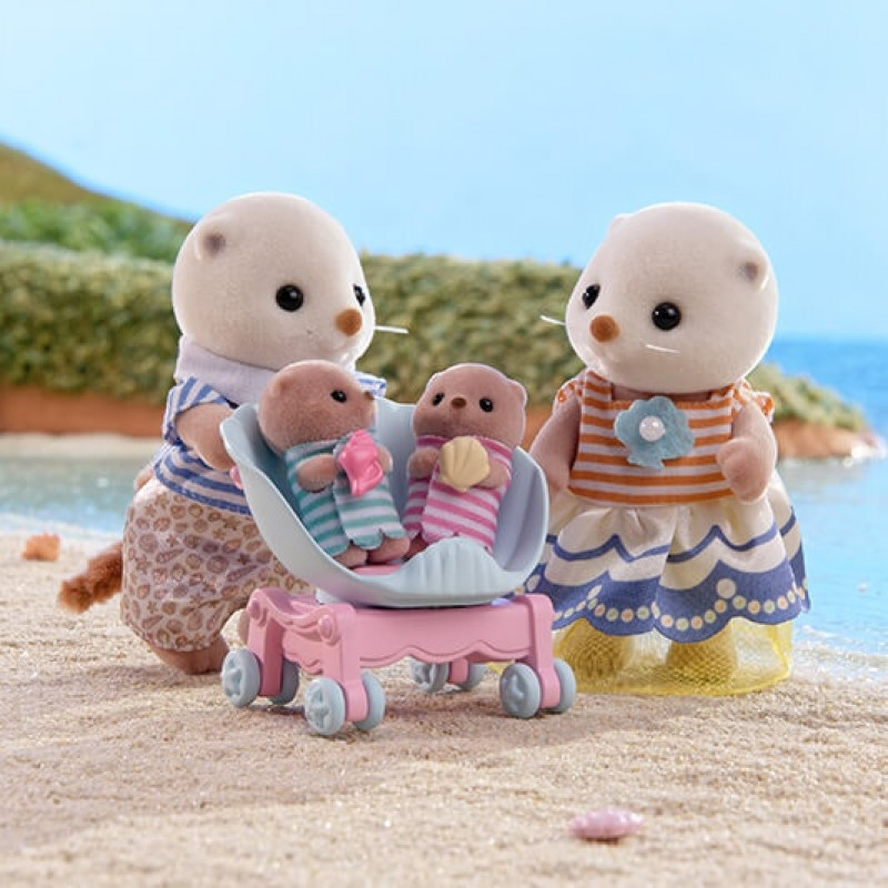 EPOCH Sylvanian Families Família de lontras-marinhas