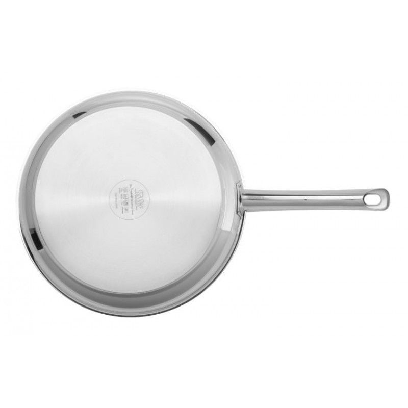 Conjunto de frigideiras SILIT Calabria 24 e 28 cm aço inoxidável com cabos pretos