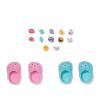 ZAPF CREATION BABY born sapatos de banho com pinos, 2 pares, para bonecas de 43 cm