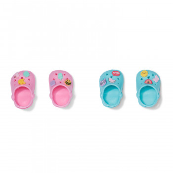 ZAPF CREATION BABY born sapatos de banho com pinos, 2 pares, para bonecas de 43 cm