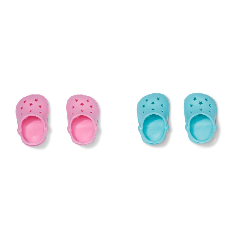 ZAPF CREATION BABY born sapatos de banho com pinos, 2 pares, para bonecas de 43 cm
