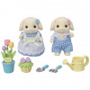 EPOCH Sylvanian Families - conjunto de brincar de flores e jardim com figuras