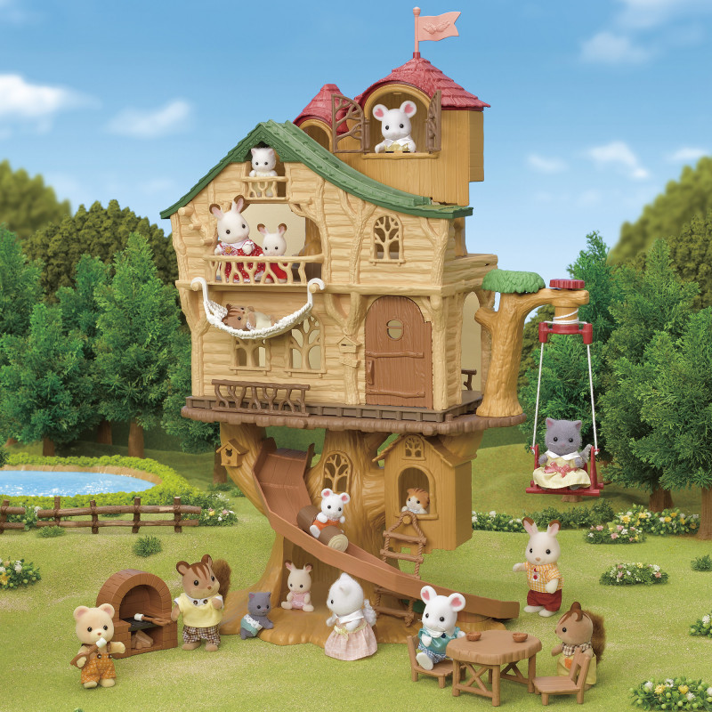 EPOCH Sylvanian Families Conjunto de Brincar Lakeside Lodge