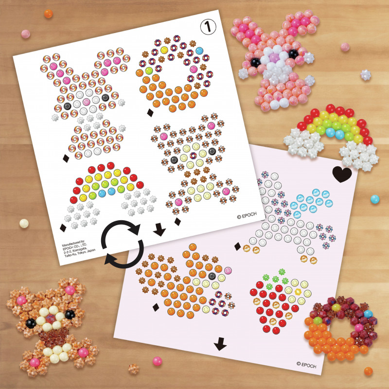 EPOCH Aquabeads Craft Studio Conjunto Inicial – Mais de 800 Contas Ativadas por Água em 12 Cores, Tabuleiro de Layout Reutilizável, Caneta de Contas e Pulverizador, Sem Calor ou Cola, Conjunto Criativo de Arte com Contas para Crianças a partir dos 4 Anos