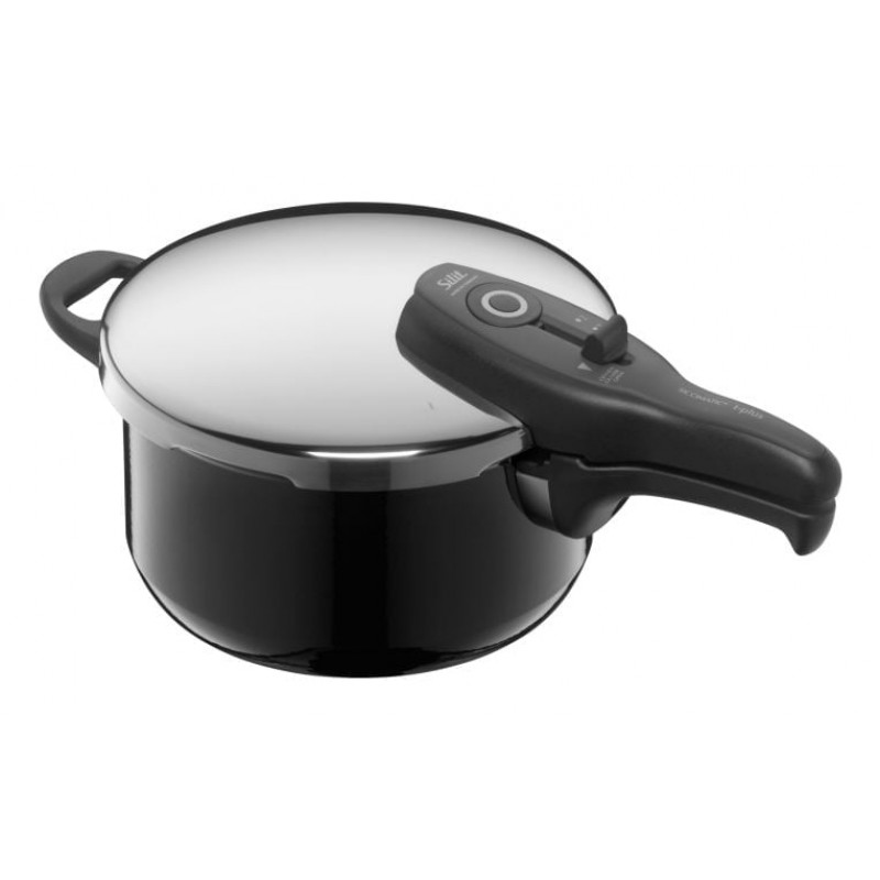SILIT Silargan Sicomatic t-Plus Conjunto de panelas de pressão 4,5L + 3,0L, 22cm, preto