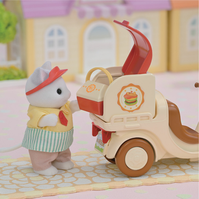 Sylvanian Families Barraca de hambúrgueres móvel com figura