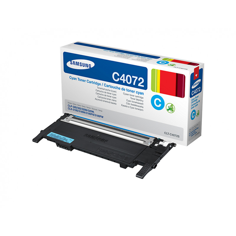 Cartucho de toner Samsung CLT-K4072S/ELS preto para série CLP-320, CLP-325, CLX-3185
