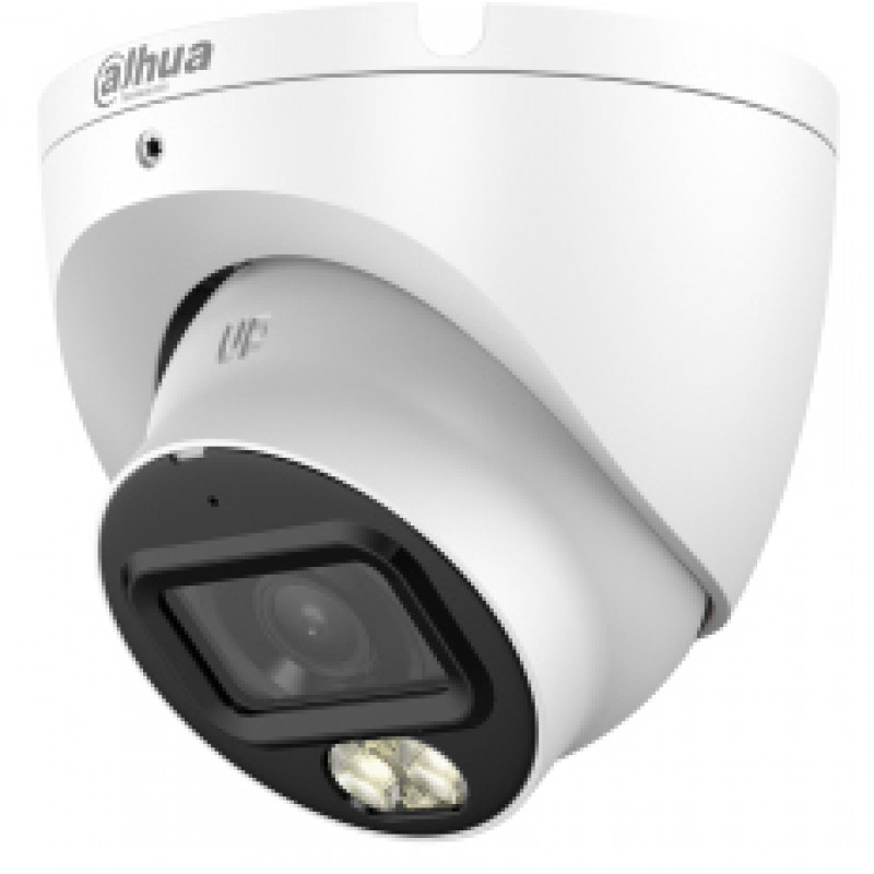DAHUA HAC-HDW1500TLM-IL-A-0280B-S3-DIP Câmara Eyeball Dome HDCVI 4-em-1 5MP com Smart Dual Light e microfone integrado
