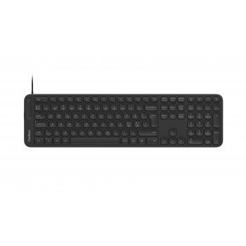 Teclado compacto com fios de tesoura Contour Design CDKBBALPN21500, layout nórdico, preto