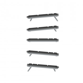 Teclado compacto com fios de tesoura Contour Design CDKBBALPN21500, layout nórdico, preto