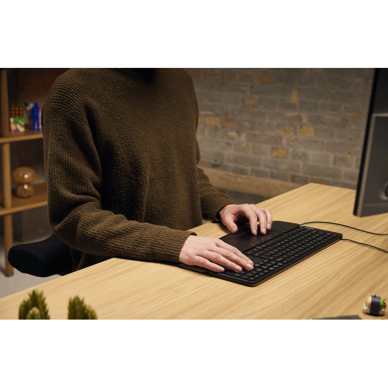 Teclado compacto com fios de tesoura Contour Design CDKBBALPN21500, layout nórdico, preto