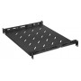 Prateleira para rack Intellinet - com calhas variáveis, montagem fixa - preto, RAL 9004 - 1U - 48,3 cm (19)