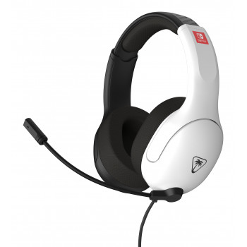 Headset Turtle Beach Airlite Fit NS preto e branco - headset gaming over-ear com fio e microfone flip-to-mute