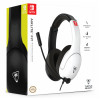 Headset Turtle Beach Airlite Fit NS preto e branco - headset gaming over-ear com fio e microfone flip-to-mute